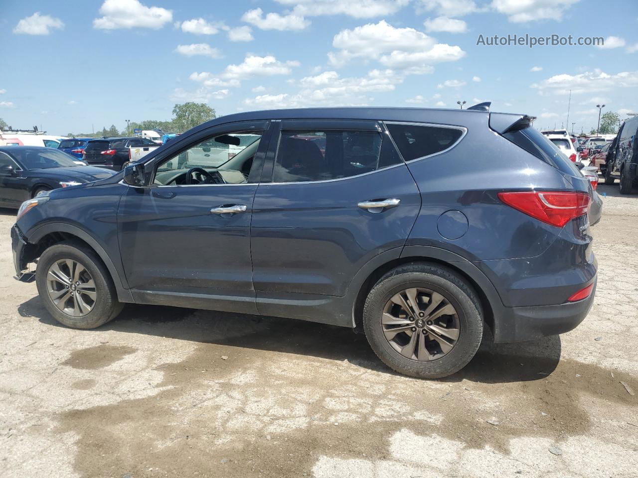 2015 Hyundai Santa Fe Sport  Blue vin: 5XYZTDLB4FG301571