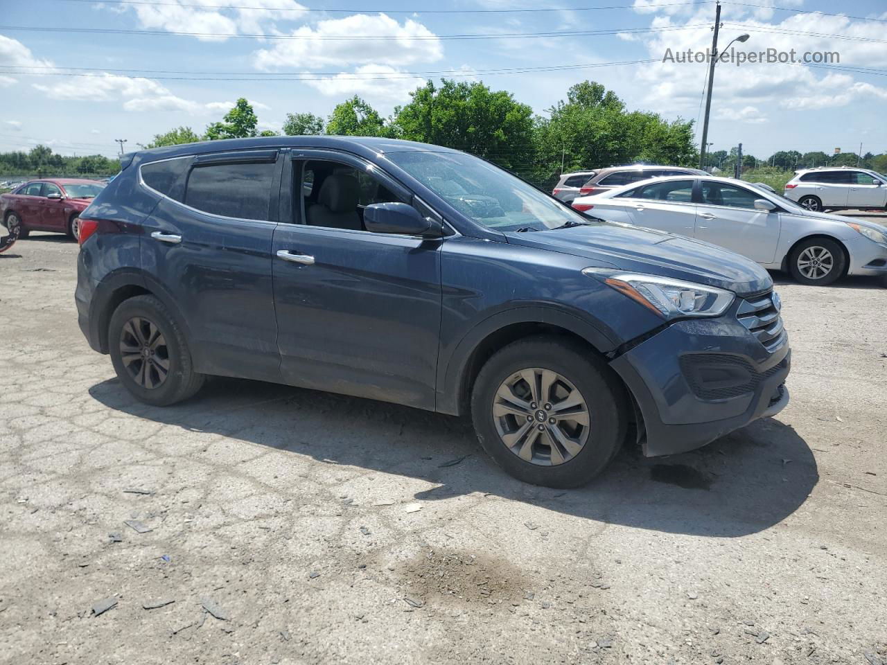 2015 Hyundai Santa Fe Sport  Blue vin: 5XYZTDLB4FG301571