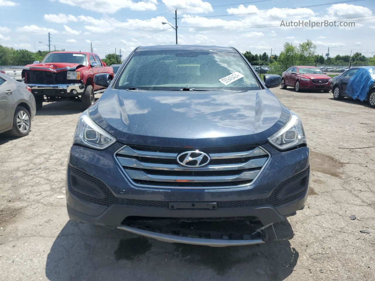 2015 Hyundai Santa Fe Sport  Blue vin: 5XYZTDLB4FG301571