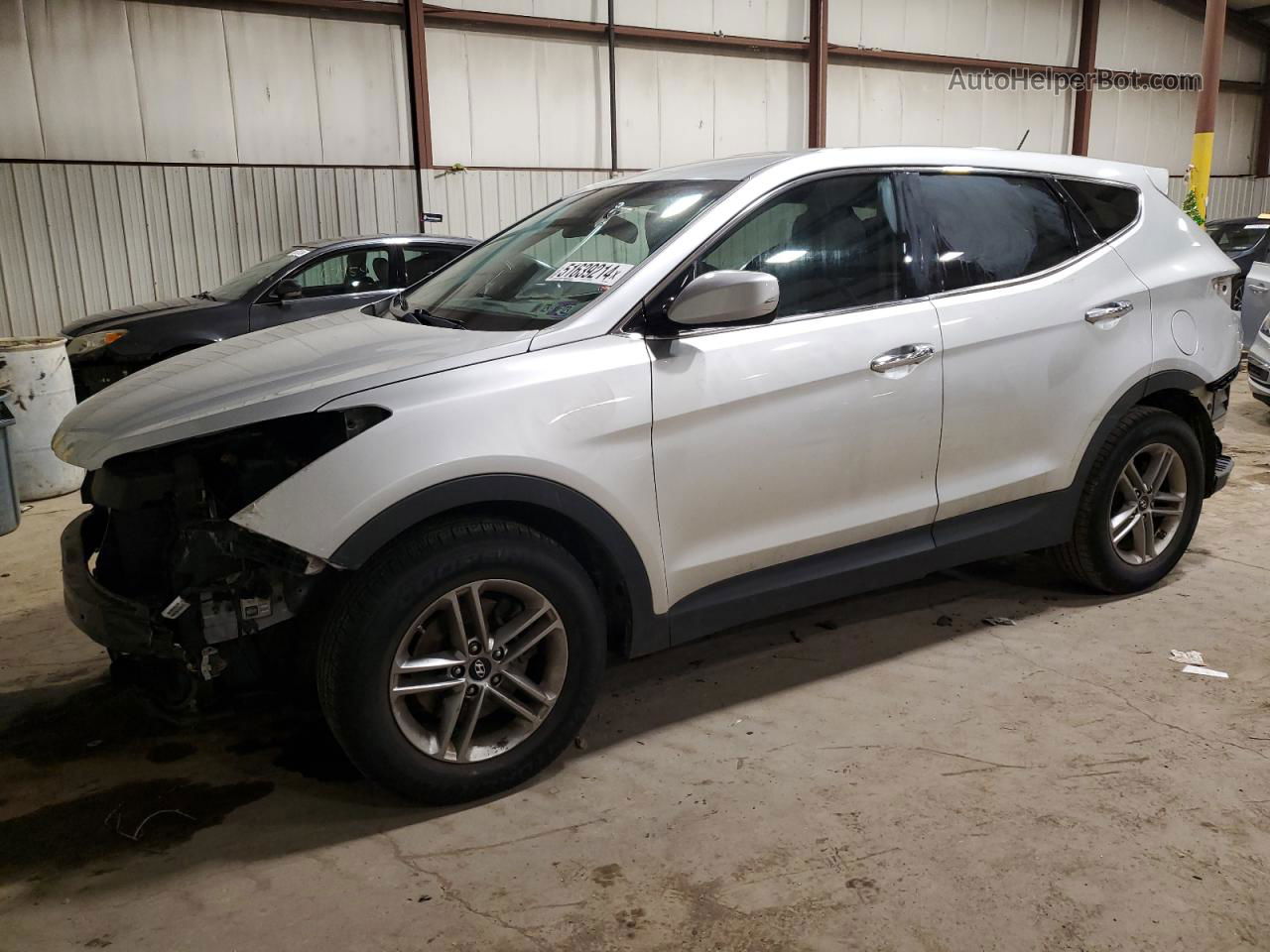 2018 Hyundai Santa Fe Sport  Silver vin: 5XYZTDLB4JG526355