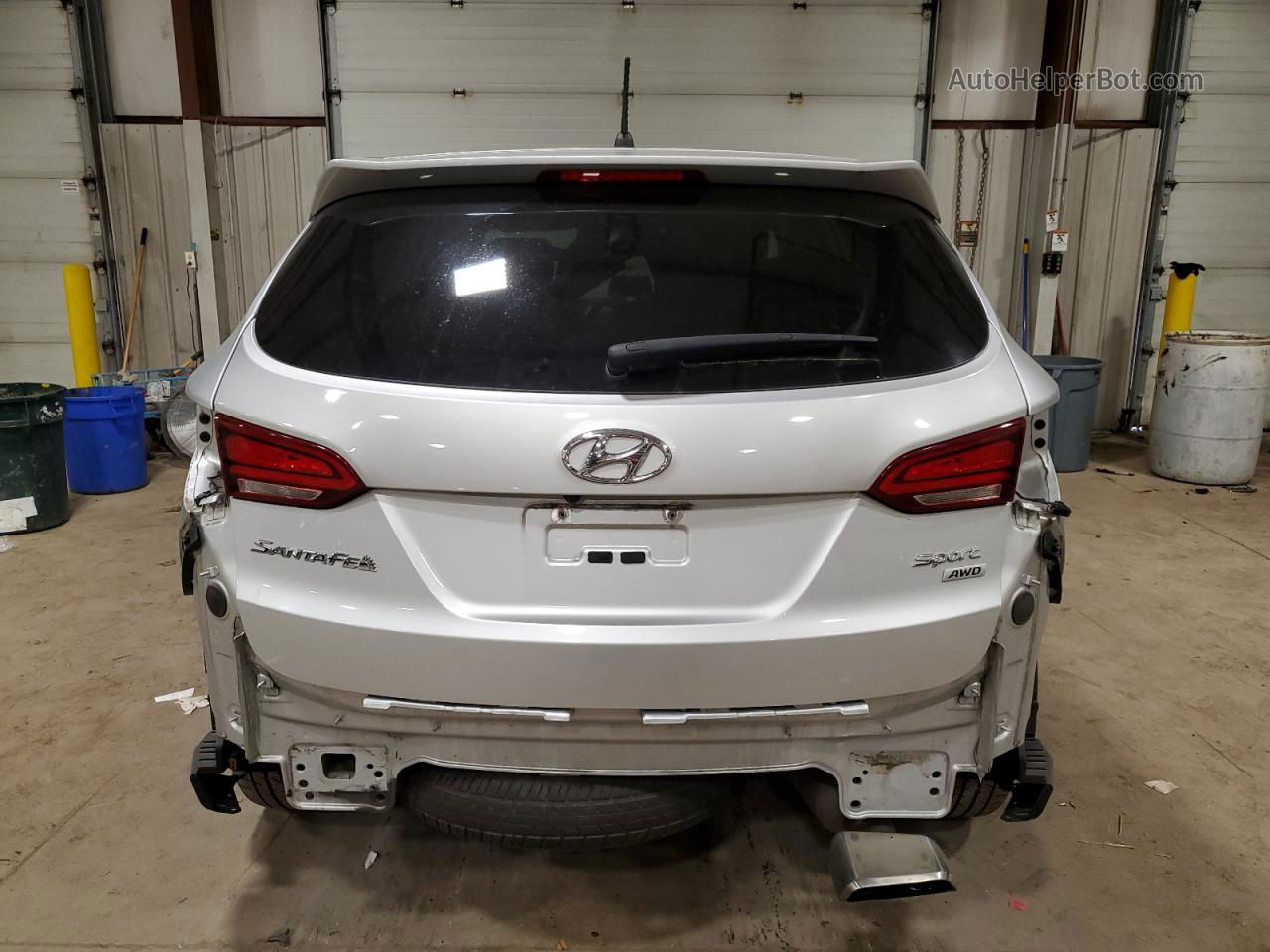 2018 Hyundai Santa Fe Sport  Silver vin: 5XYZTDLB4JG526355