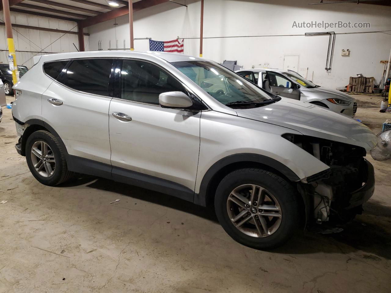 2018 Hyundai Santa Fe Sport  Silver vin: 5XYZTDLB4JG526355