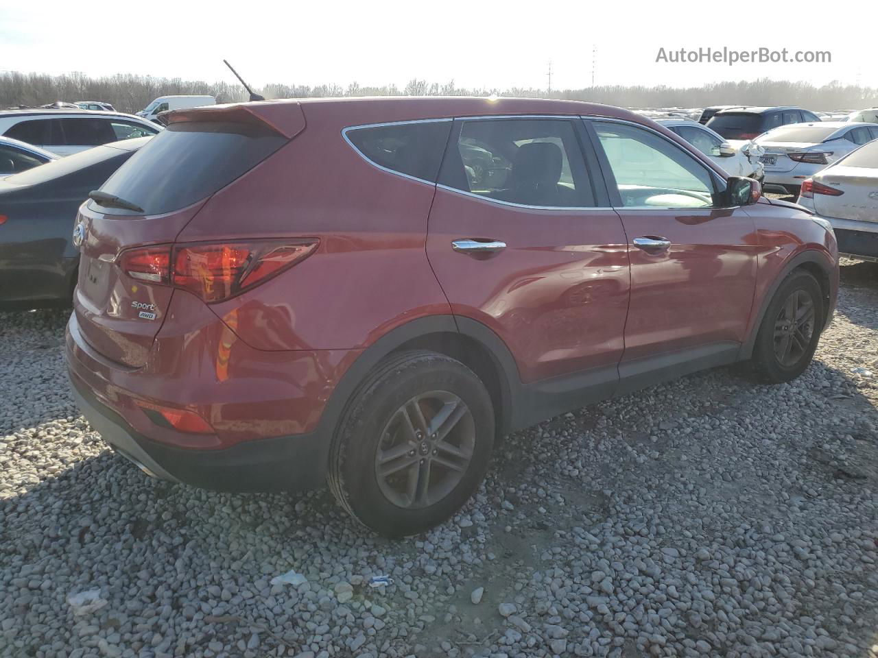 2018 Hyundai Santa Fe Sport  Red vin: 5XYZTDLB4JG547044