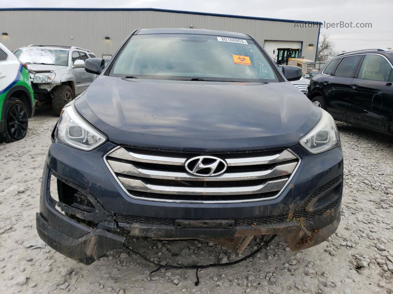 2013 Hyundai Santa Fe Sport  Blue vin: 5XYZTDLB5DG065395