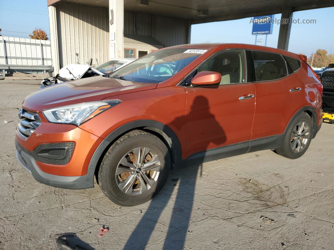 2014 Hyundai Santa Fe Sport  Orange vin: 5XYZTDLB6EG168214