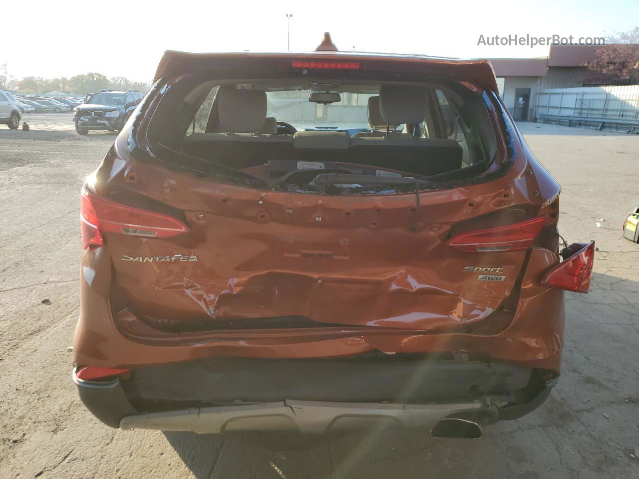 2014 Hyundai Santa Fe Sport  Orange vin: 5XYZTDLB6EG168214