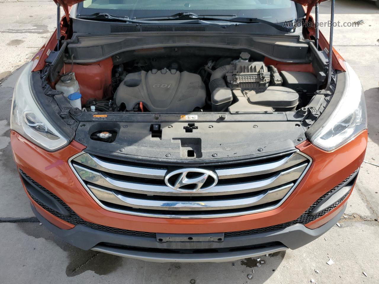 2014 Hyundai Santa Fe Sport  Orange vin: 5XYZTDLB6EG193453