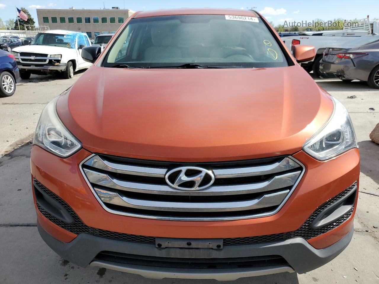 2014 Hyundai Santa Fe Sport  Orange vin: 5XYZTDLB6EG193453