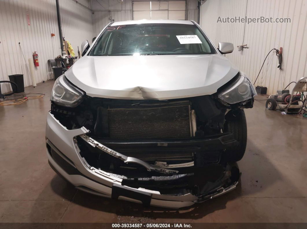 2018 Hyundai Santa Fe Sport 2.4l Silver vin: 5XYZTDLB6JG533453