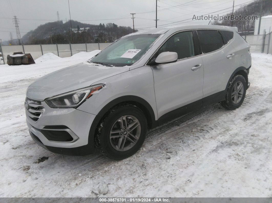 2018 Hyundai Santa Fe Sport 2.4l Silver vin: 5XYZTDLB6JG566954