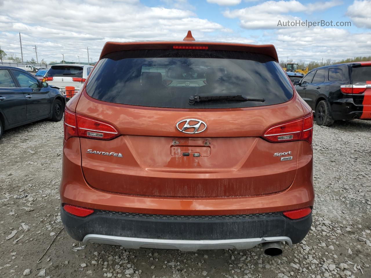 2013 Hyundai Santa Fe Sport  Оранжевый vin: 5XYZTDLB7DG028297