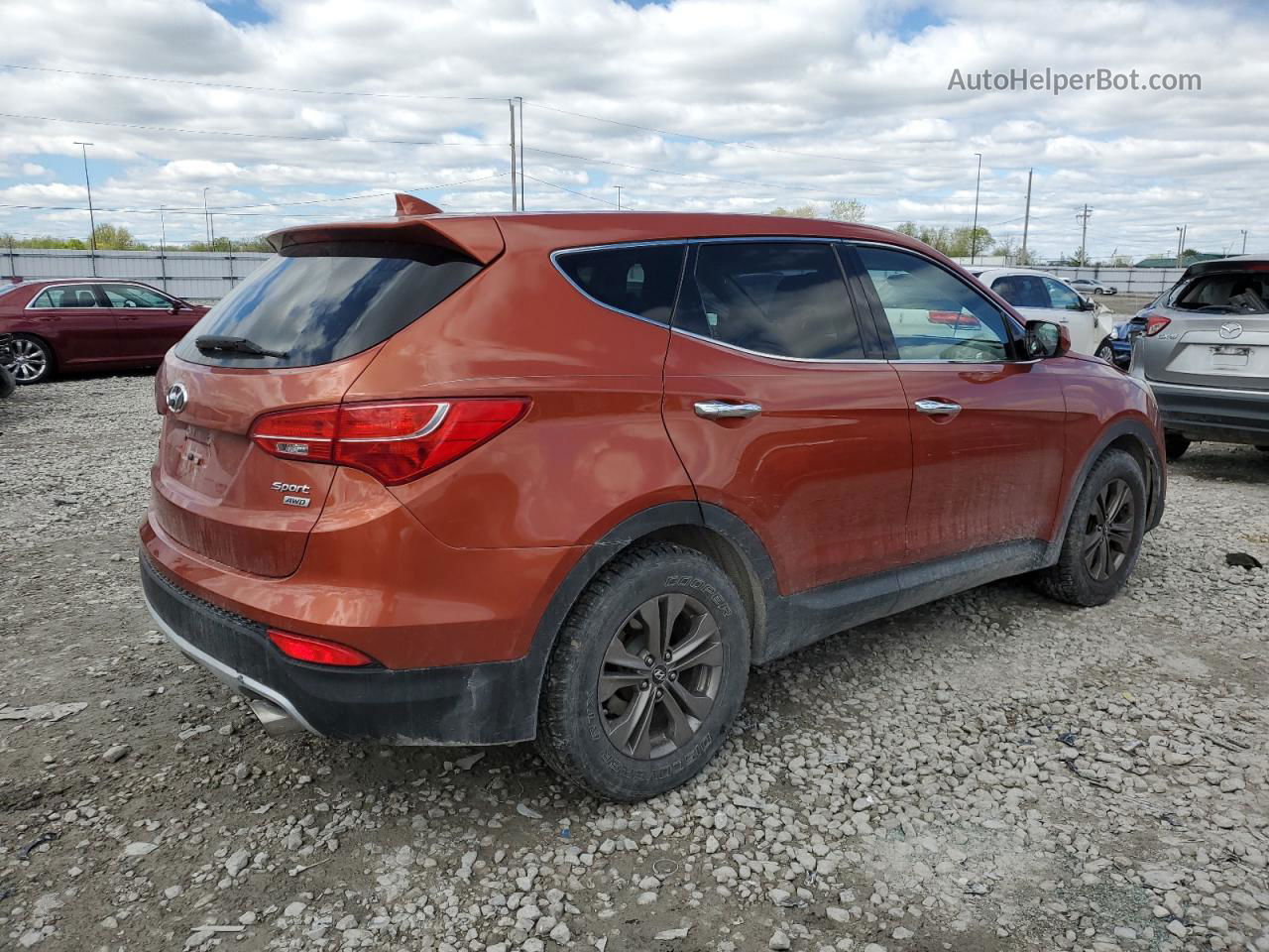 2013 Hyundai Santa Fe Sport  Оранжевый vin: 5XYZTDLB7DG028297