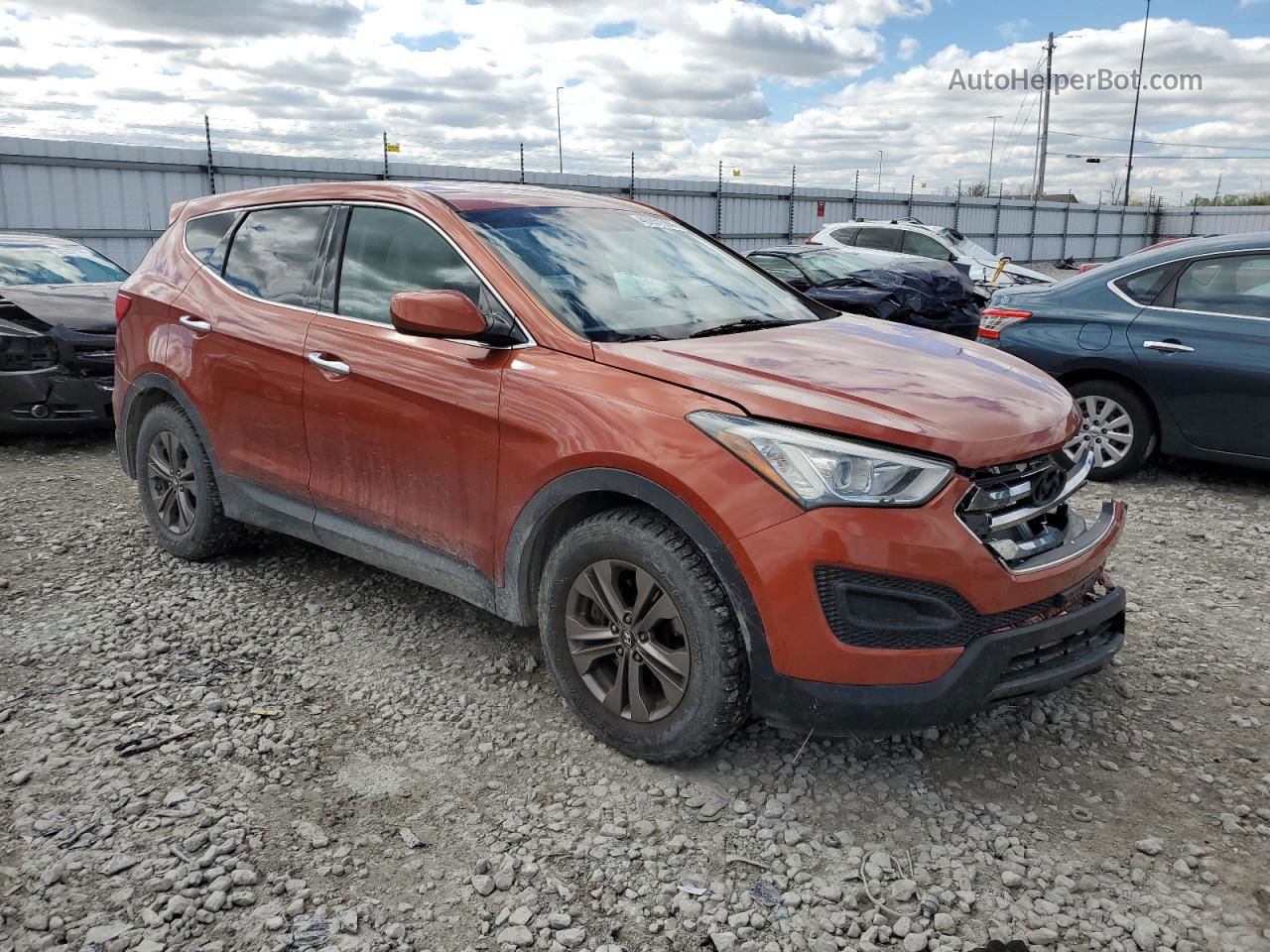 2013 Hyundai Santa Fe Sport  Оранжевый vin: 5XYZTDLB7DG028297