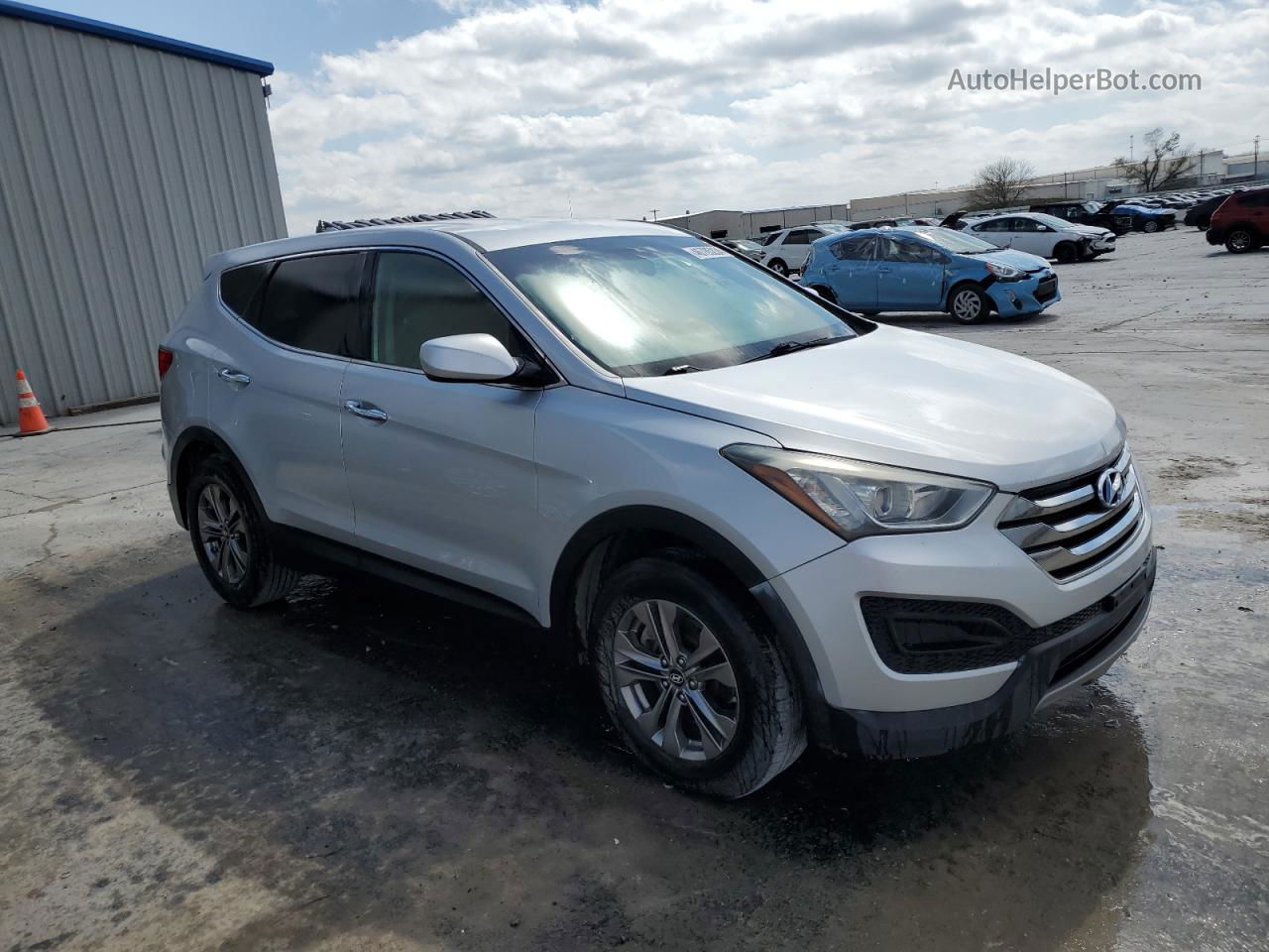 2013 Hyundai Santa Fe Sport  Silver vin: 5XYZTDLB7DG097474