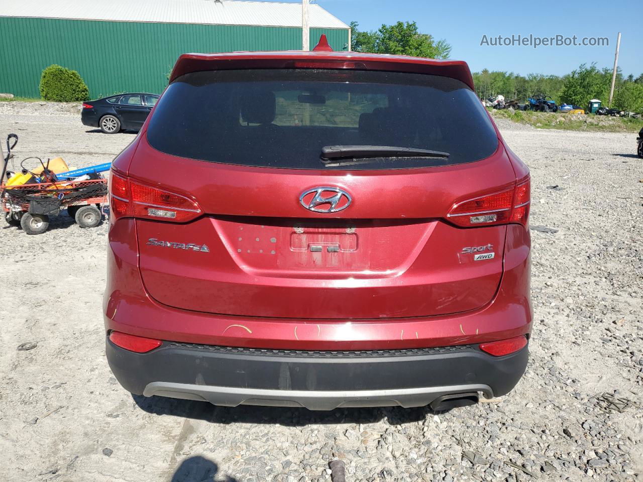 2015 Hyundai Santa Fe Sport  Red vin: 5XYZTDLB7FG235081