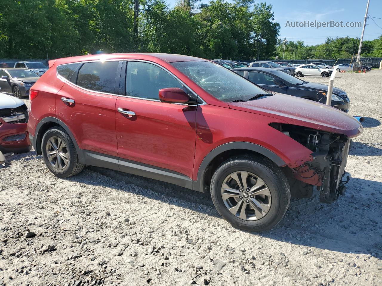 2015 Hyundai Santa Fe Sport  Red vin: 5XYZTDLB7FG235081