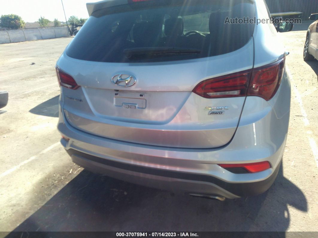 2018 Hyundai Santa Fe Sport 2.4l Silver vin: 5XYZTDLB7JG505726