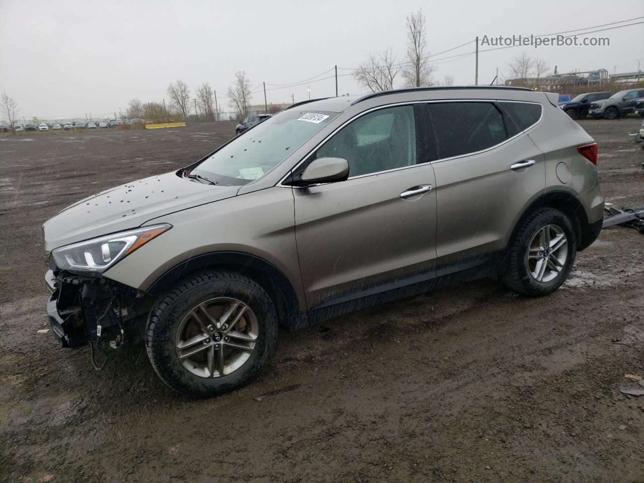 2018 Hyundai Santa Fe Sport  Бежевый vin: 5XYZTDLB7JG510988