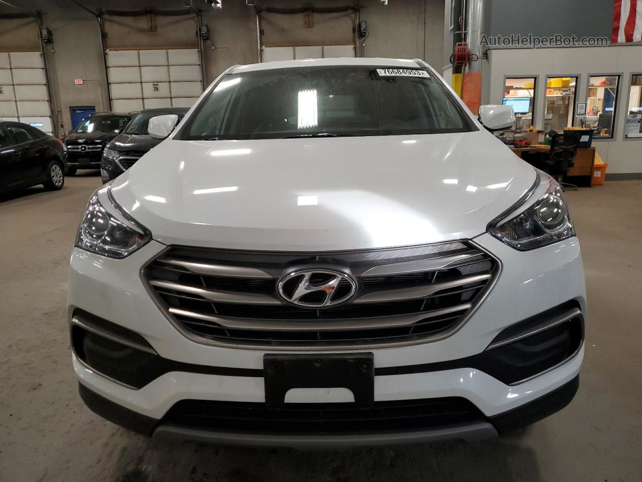 2018 Hyundai Santa Fe Sport  White vin: 5XYZTDLB7JG543960