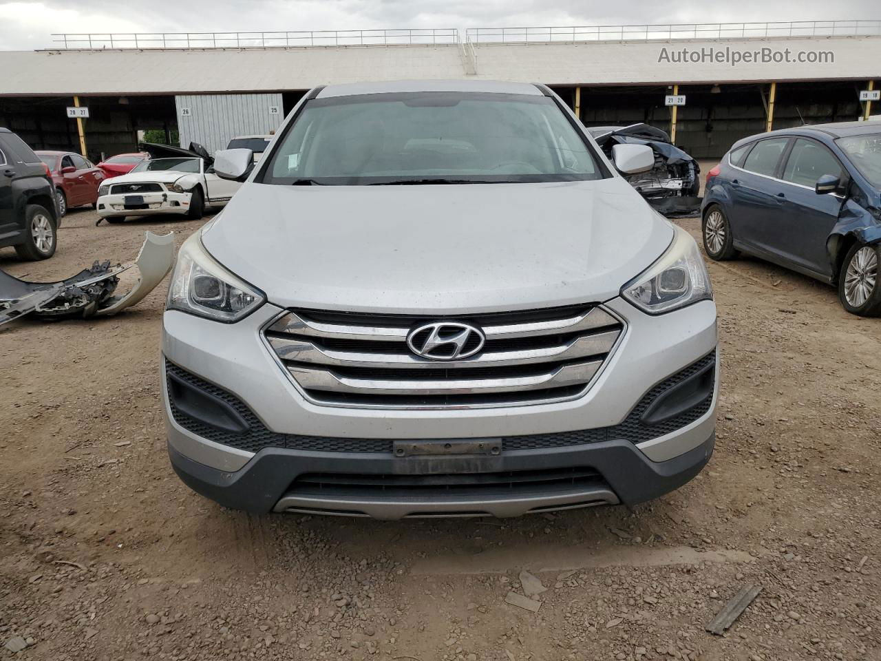 2014 Hyundai Santa Fe Sport  Silver vin: 5XYZTDLB8EG146148