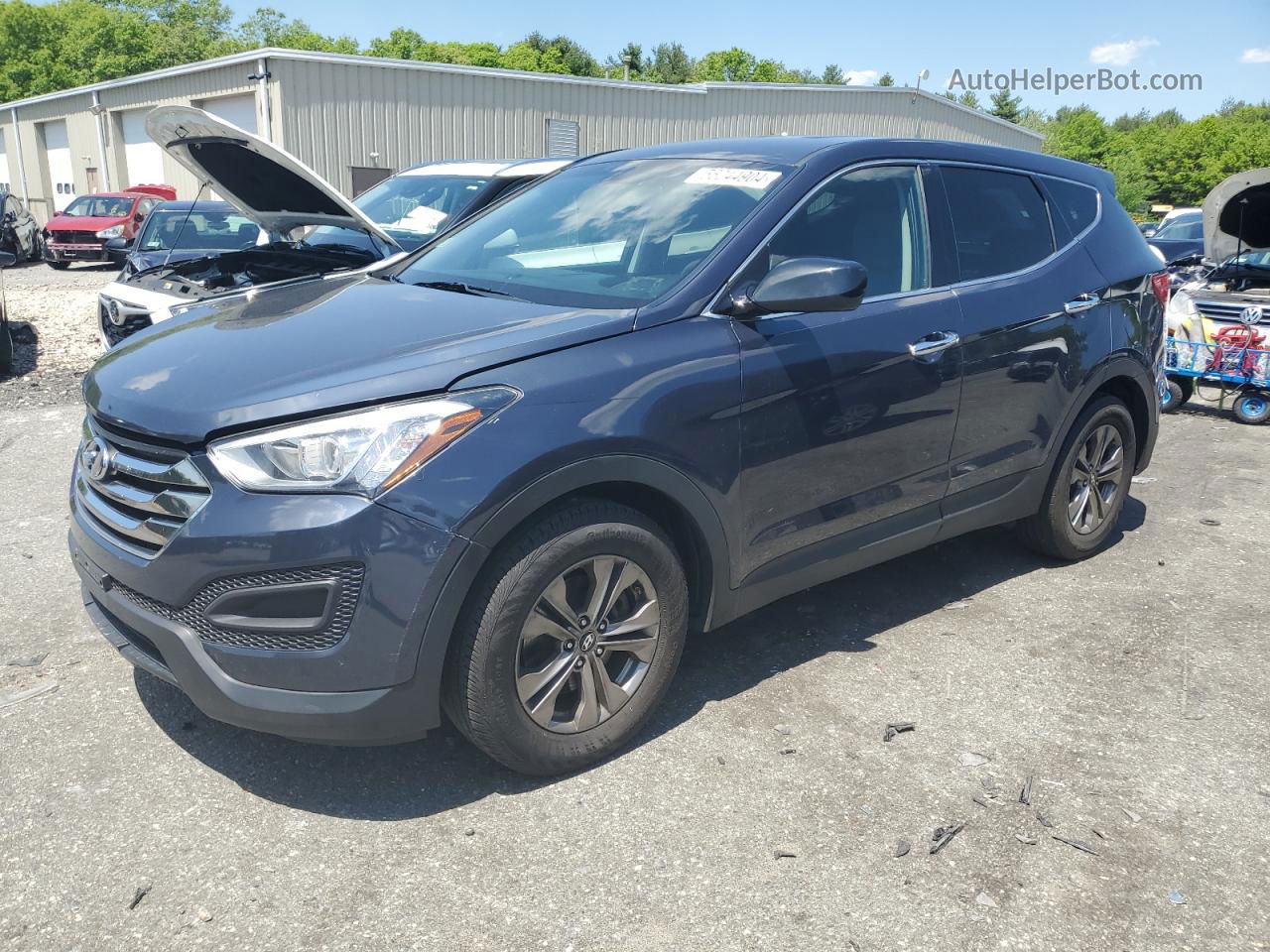 2014 Hyundai Santa Fe Sport Blue vin: 5XYZTDLB8EG184947