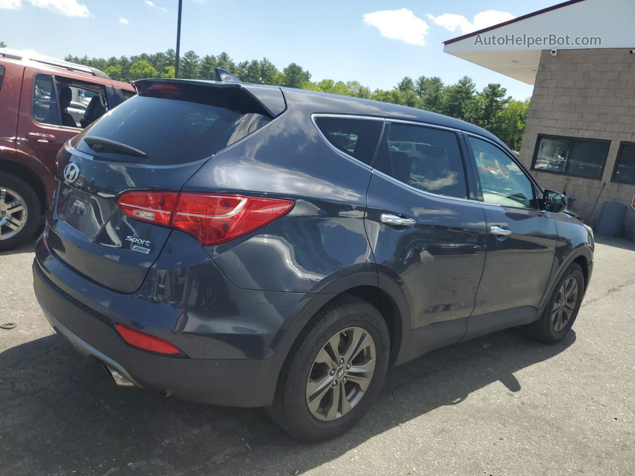 2014 Hyundai Santa Fe Sport Blue vin: 5XYZTDLB8EG184947