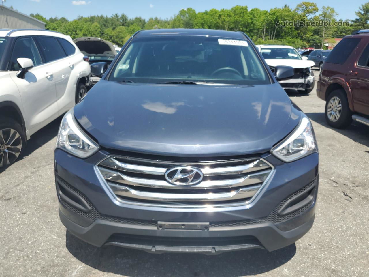 2014 Hyundai Santa Fe Sport Blue vin: 5XYZTDLB8EG184947