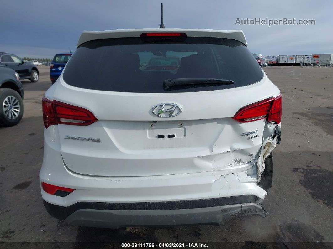 2018 Hyundai Santa Fe Sport 2.4l White vin: 5XYZTDLB8JG557219