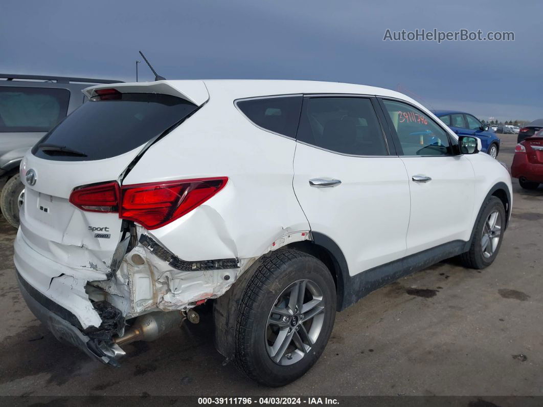 2018 Hyundai Santa Fe Sport 2.4l White vin: 5XYZTDLB8JG557219