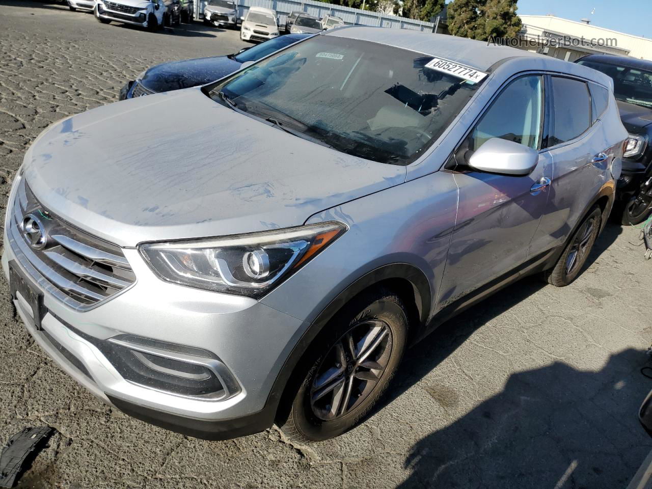 2018 Hyundai Santa Fe Sport  Silver vin: 5XYZTDLB8JG559410