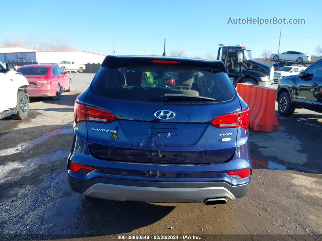 2018 Hyundai Santa Fe Sport 2.4l Dark Blue vin: 5XYZTDLB8JG560735