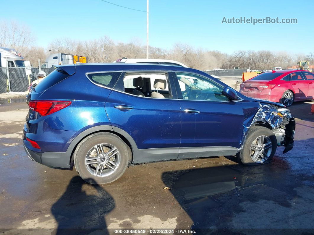 2018 Hyundai Santa Fe Sport 2.4l Dark Blue vin: 5XYZTDLB8JG560735