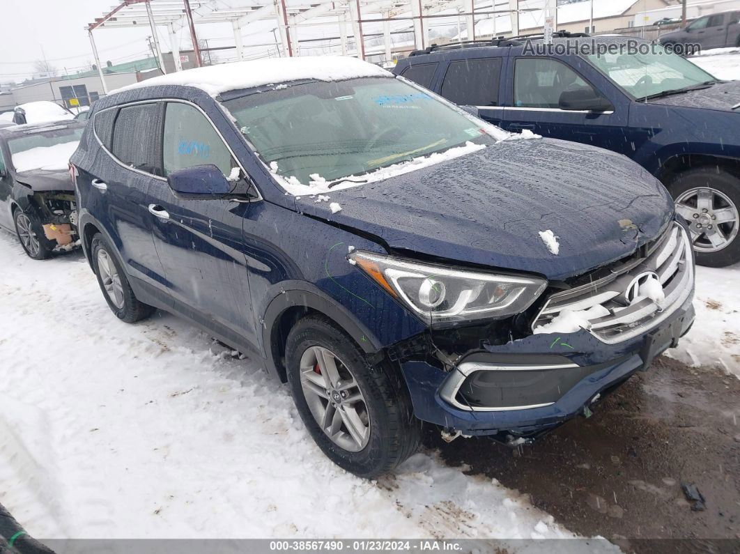 2018 Hyundai Santa Fe Sport 2.4l Dark Blue vin: 5XYZTDLB8JG571394