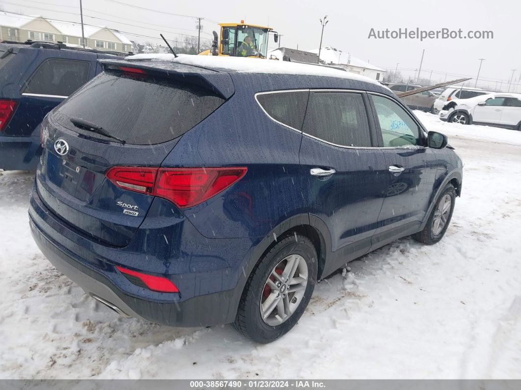 2018 Hyundai Santa Fe Sport 2.4l Dark Blue vin: 5XYZTDLB8JG571394