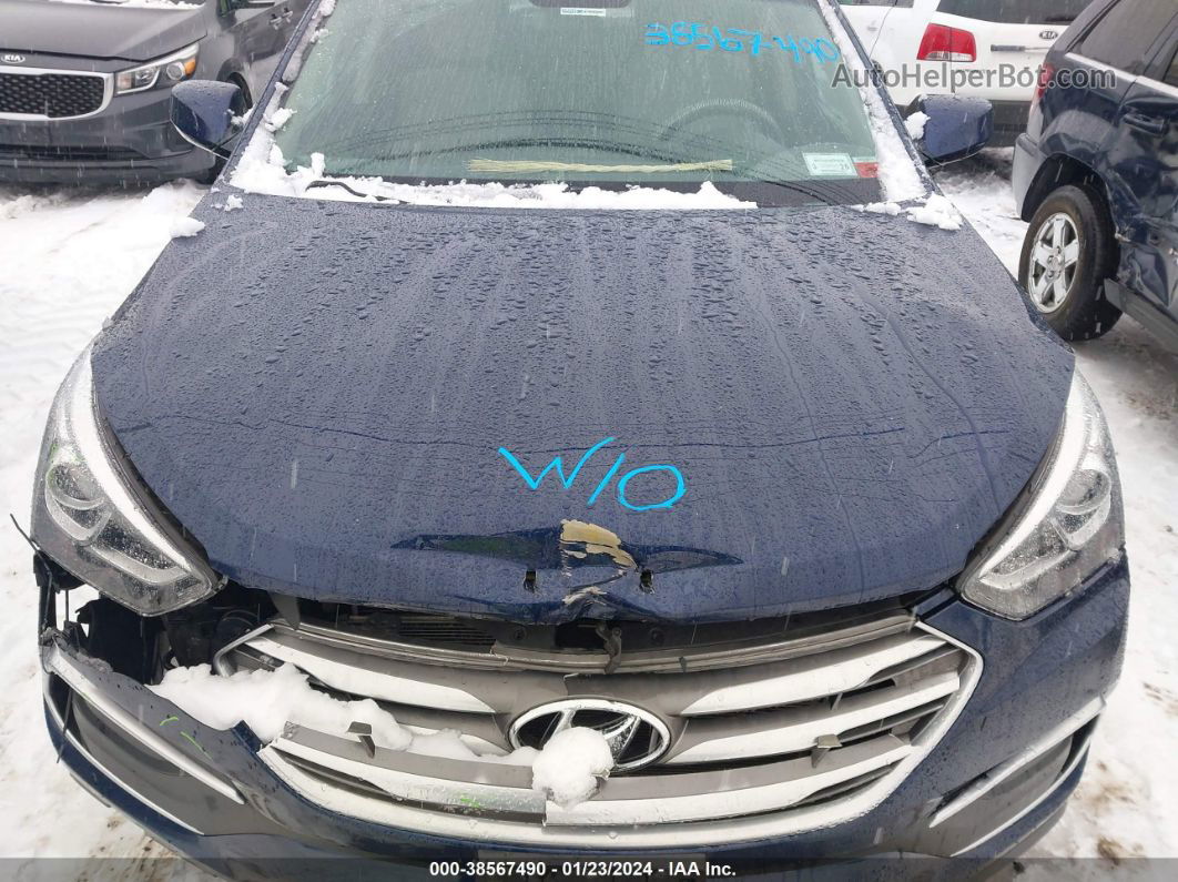 2018 Hyundai Santa Fe Sport 2.4l Dark Blue vin: 5XYZTDLB8JG571394