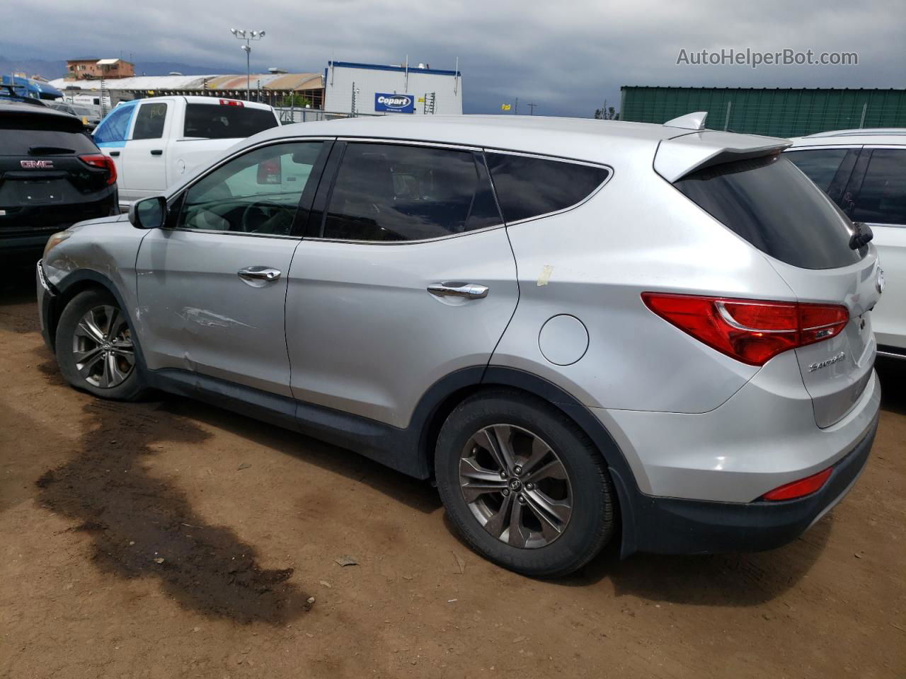 2013 Hyundai Santa Fe Sport  Silver vin: 5XYZTDLB9DG069420