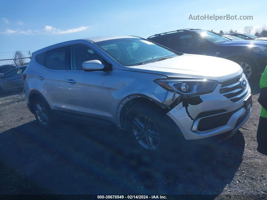 2018 Hyundai Santa Fe Sport 2.4l Silver vin: 5XYZTDLB9JG569802