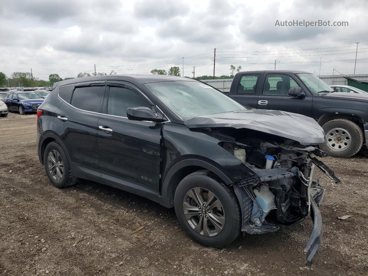 2014 Hyundai Santa Fe Sport  Black vin: 5XYZTDLBXEG171567