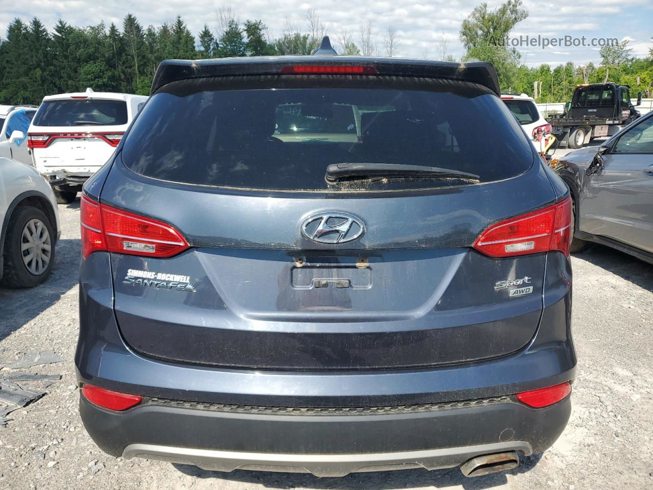 2015 Hyundai Santa Fe Sport  Blue vin: 5XYZTDLBXFG251775