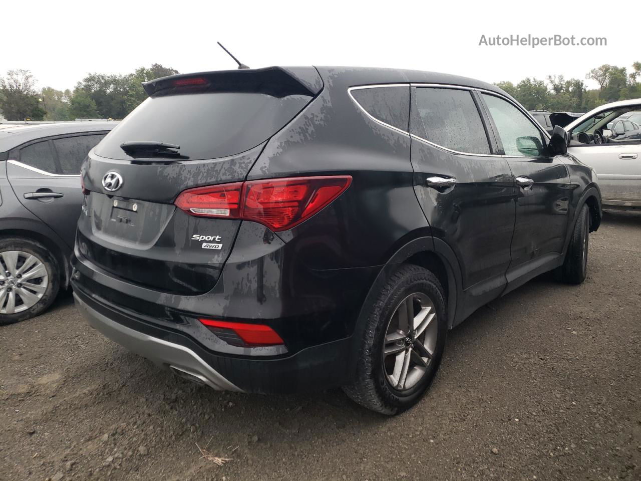 2018 Hyundai Santa Fe Sport  Black vin: 5XYZTDLBXJG531351