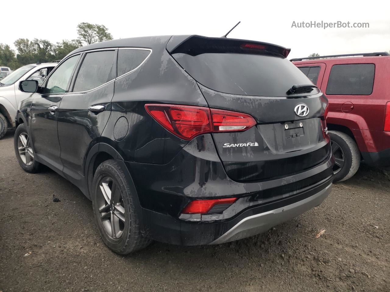 2018 Hyundai Santa Fe Sport  Черный vin: 5XYZTDLBXJG531351