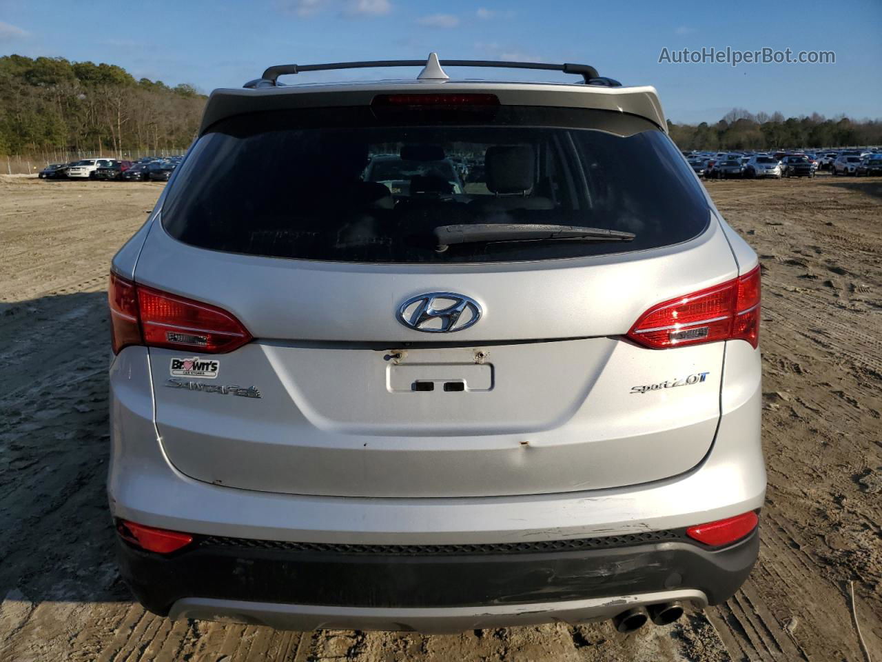 2014 Hyundai Santa Fe Sport  Серебряный vin: 5XYZU3LA0EG200931