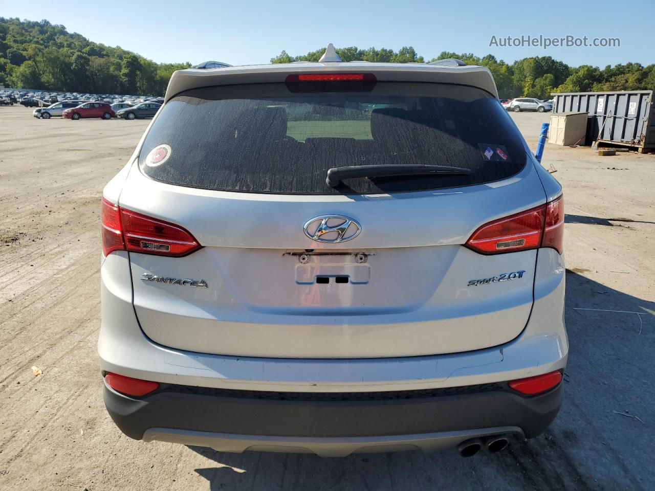 2014 Hyundai Santa Fe Sport  Silver vin: 5XYZU3LA0EG206423