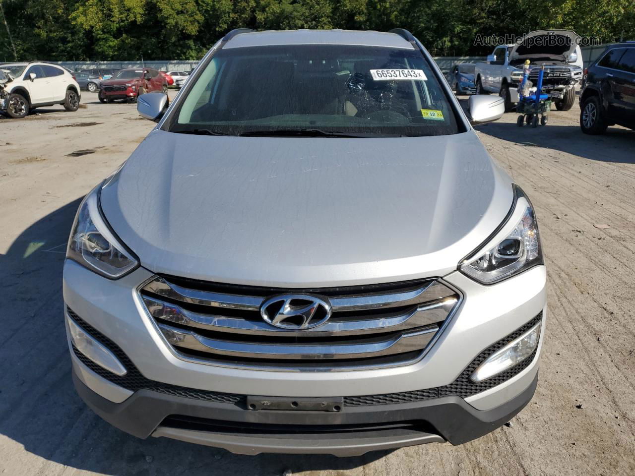 2014 Hyundai Santa Fe Sport  Silver vin: 5XYZU3LA0EG206423