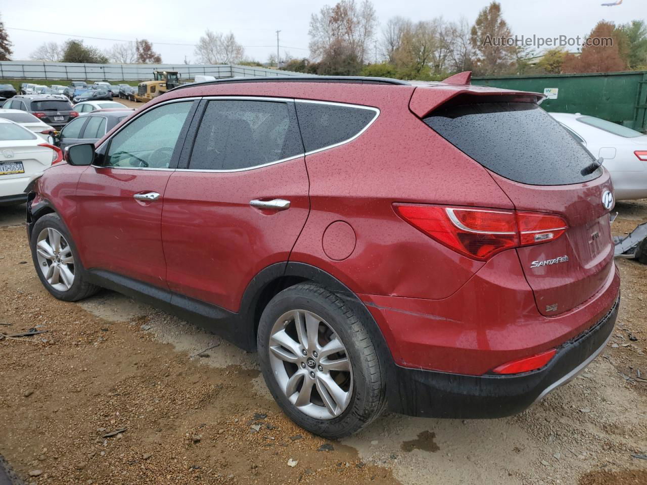 2013 Hyundai Santa Fe Sport  Maroon vin: 5XYZU3LA1DG003040