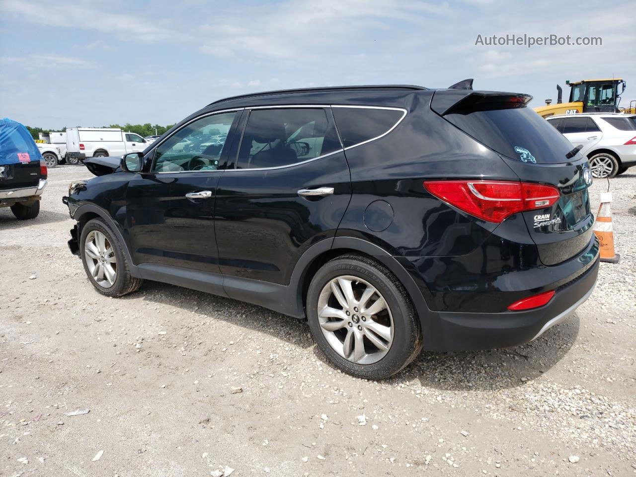 2013 Hyundai Santa Fe Sport  Black vin: 5XYZU3LA1DG013793