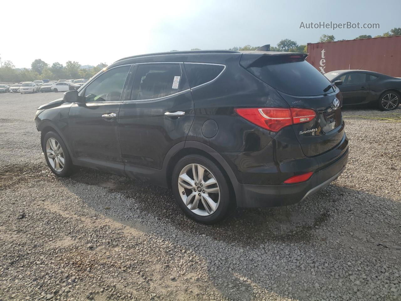 2013 Hyundai Santa Fe Sport  Black vin: 5XYZU3LA1DG105633