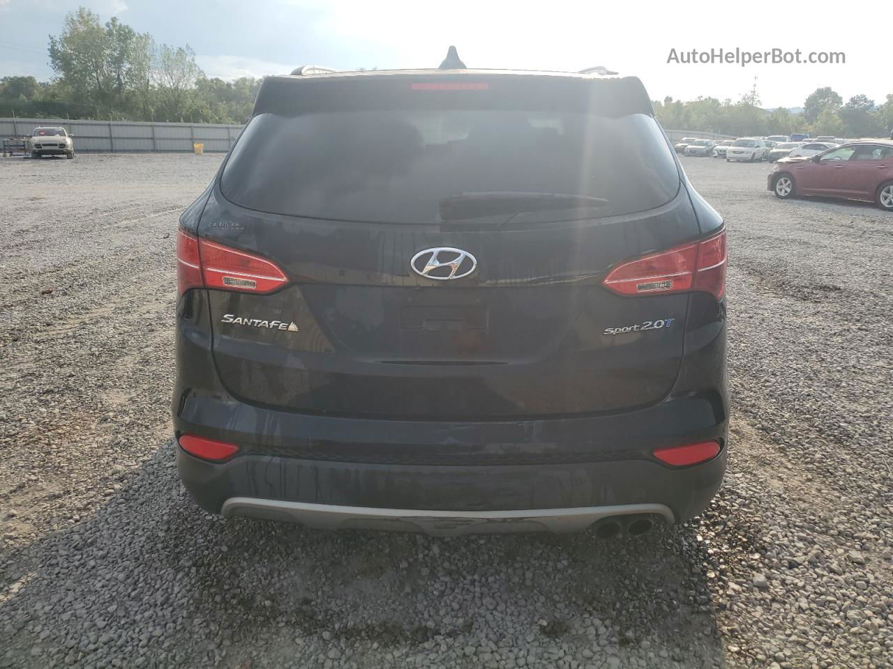 2013 Hyundai Santa Fe Sport  Black vin: 5XYZU3LA1DG105633