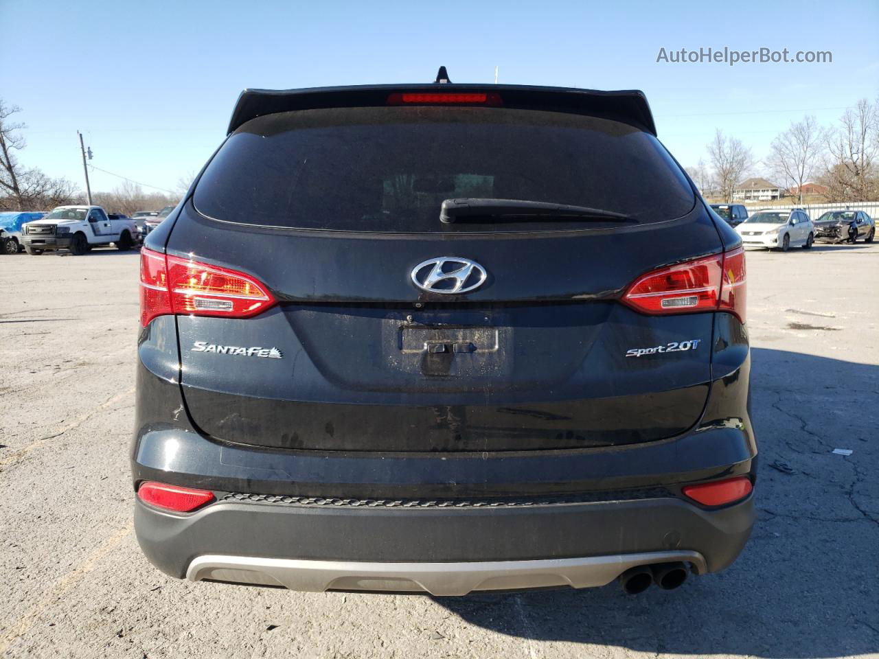 2013 Hyundai Santa Fe Sport  Черный vin: 5XYZU3LA1DG112839