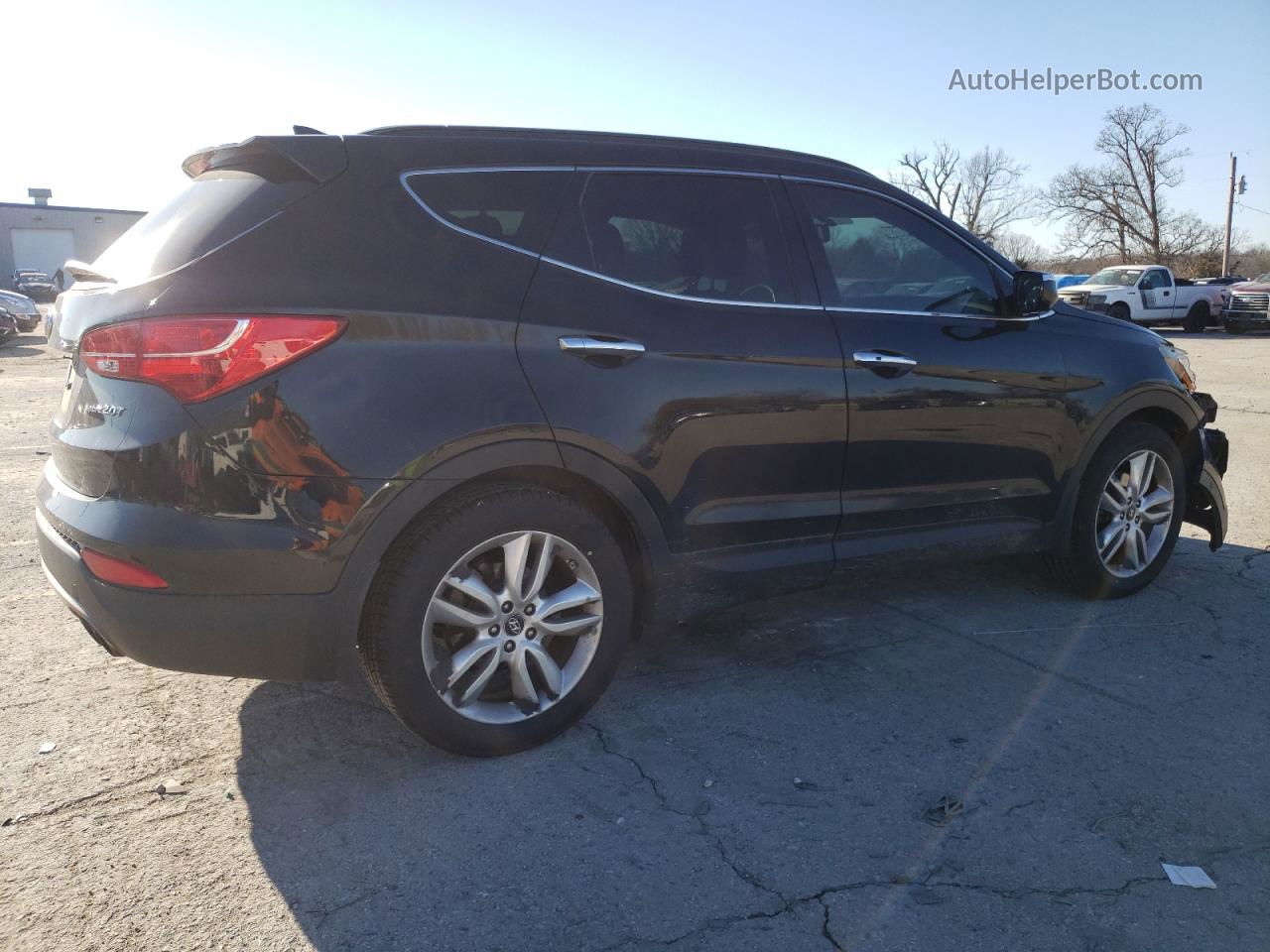 2013 Hyundai Santa Fe Sport  Black vin: 5XYZU3LA1DG112839